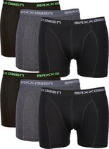 Maxx Owen Boxers Heren Zwart-Antracite-Marine 6-Pack maat XXL