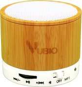 Draagbare Bluetooth Speaker - Draadloos - Wit - Bamboo