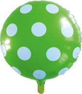 Wefiesta Folieballon Stippen 46 Cm Groen/wit