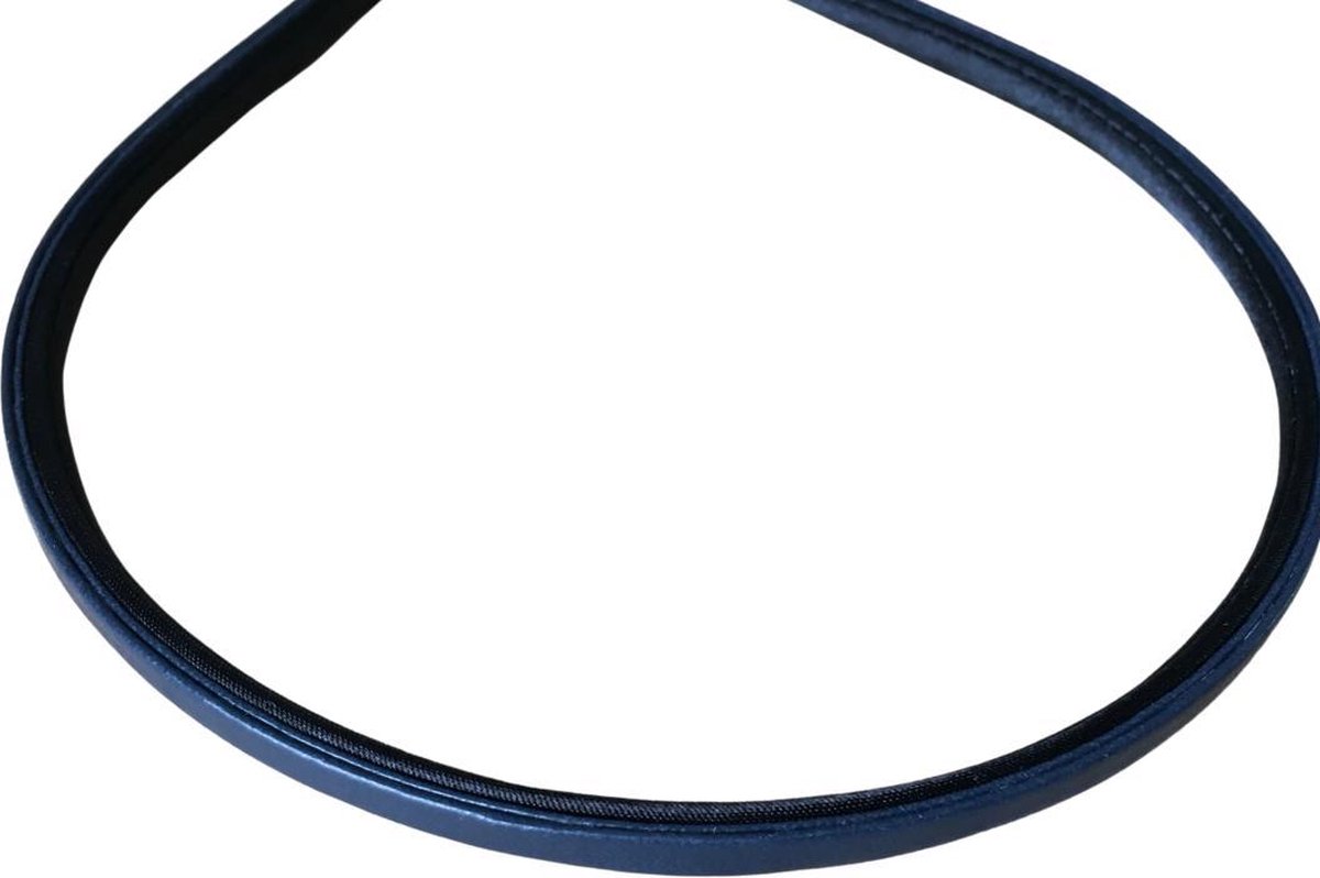 Diadeem-blauw-leer-haarband-4.5 mm-Charme Bijoux