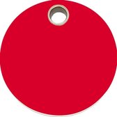 Circle III plastic dierenpenning small/klein dia. 2 cm RedDingo