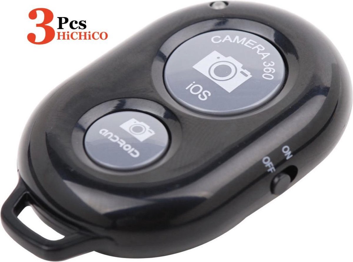 3x Bluetooth Remote Shutter, Afstandsbediening - Bluetooth – smartphone Afstandsbediening – HiCHiCO - HiCHiCO