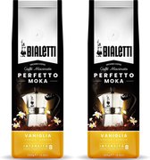 Bialetti Perfetto Moka Vaniglia (Vanille) gemalen koffie - 2 x 250gr