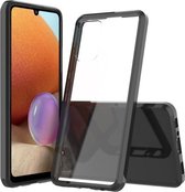 Voor Samsung Galaxy A32 4G schokbestendig krasbestendig TPU + acryl beschermhoes (zwart)