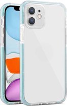 Kleurrijke serie schokbestendige krasbestendige TPU + acryl beschermhoes voor iPhone 12 Pro Max (lichtblauw)