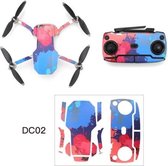 RCSTQ Voor DJI Mavic Mini Graffiti Style Kleurpatroon Drone Body & Controller Plastic Stickers (Kleurrijke Inkjet)