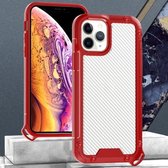 Gold-Shield-serie schokbestendige pc + TPU-hoes voor iPhone 11 (rood)