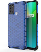 Voor OPPO Realme 7i schokbestendige honingraat pc + TPU-hoes (blauw)