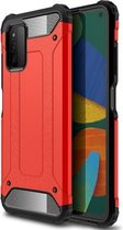 Voor Samsung Galaxy F52 5G Magic Armor TPU + PC Combinatie Case (Rood)