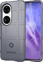 Voor Huawei P50 Pro schokbestendig schild siliconen hoesje met volledige dekking (grijs)