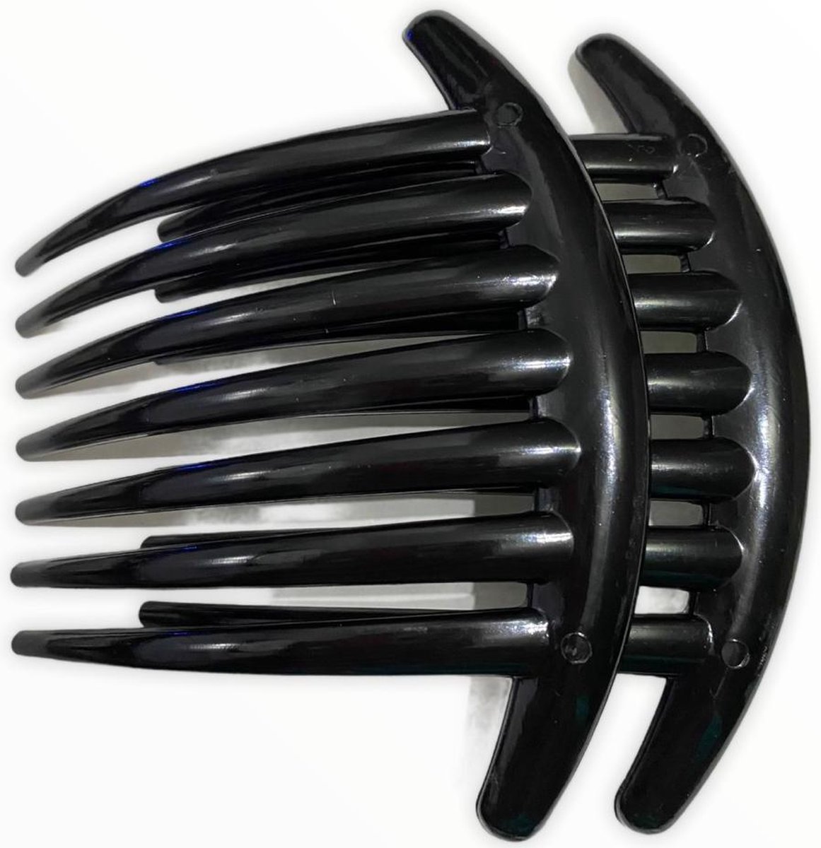 XL Insteekkammen - Zijkammen - Zwart - 10.5 cm - Set 2 Stuks (964)