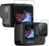 Voor GoPro HERO9 IMAK 3 in 1 cameralens en scherm gehard glasfilm