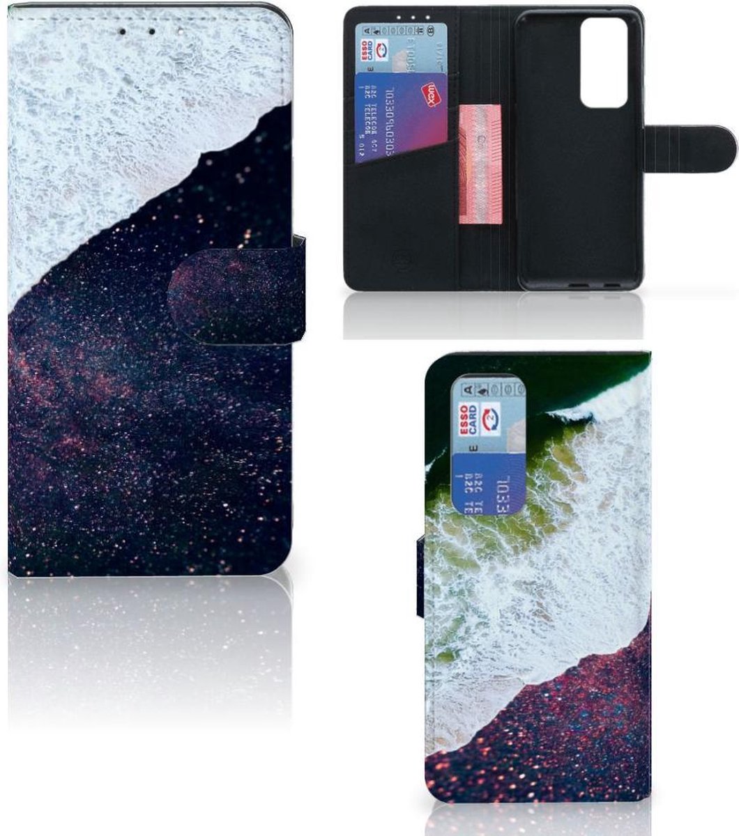 Boekhoesje voor OPPO Find X3 Neo 5G Book Case Sea in Space