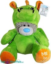 Me to You Pluche Knuffel Beer in Onesie Dinosaurus Groen 28 cm | Me 2 You Plush Toy | Me too You Peluche Knuffel | Me to You Pluche Knuffel | Speelgoed voor kinderen | Dieren Knuff