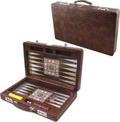 Backgammon koffer - Tavla - Luxe backgammon set - 45,5 x 29 x 8 cm