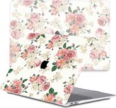 Lunso Geschikt voor MacBook Pro 16 inch (2019) cover hoes - case - Pink Roses