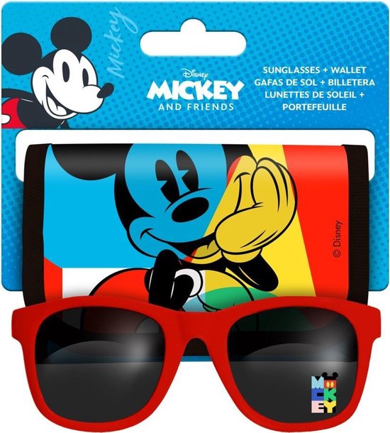 Portefeuille Disney avec lunettes de soleil Mickey Mouse Garçons 2 pièces |  bol.com