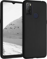 kwmobile telefoonhoesje voor Alcatel 1S (2021) - Hoesje voor smartphone - Back cover in zwart