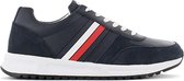 Tommy Hilfiger Modern Corporate - Heren Leer Sneakers Sport Casual Schoenen Blauw FM0FM02662-DW5 - Maat EU 44 UK 10