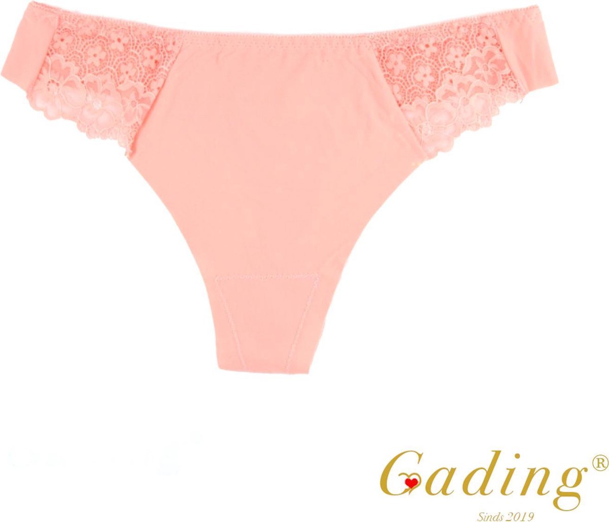 Gading® Sexy T-Back Onderbroeken - Dames Ondergoed zomer- Roze - 2 pack- Kant Slips M/L