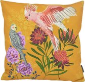 Yellow Love Birds / Vogels Kussenhoes | Outdoor / Buiten | Katoen / Polyester | 45 x 45 cm