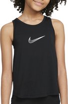Nike Dri-FIT Trophy Tanktop  Sporttop - Maat 122  - Meisjes - Zwart/Wit  XS-116/128
