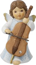 Goebel® - Nina & Marco | Decoratief beeld / figuur "Engel met Cello" | Porselein, 10cm, met Swarovski®
