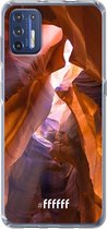 6F hoesje - geschikt voor Motorola Moto G9 Plus -  Transparant TPU Case - Sunray Canyon #ffffff