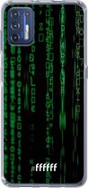 6F hoesje - geschikt voor Motorola Moto G9 Plus -  Transparant TPU Case - Hacking The Matrix #ffffff