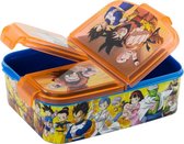 Dragon Ball Z Broodtrommel 3 vakjes - 18x13 cm - Officieel gelicentieerd - Brooddoos - Lunchbox