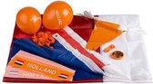 Oranje EK Voetbal Feest Artikelen Set 30-delig - Oranje Versiering - Vlaggetjes - Vlaggenlijn - Slingers - Ballonnen
