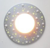 Funnylight Design XL  super sterrenhemel 49 cm zilver met glow in the dark sterren voor de baby en kids slaapkamer