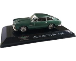 Aston Martin DB4 1958 (Groen) (10 cm) 1/43 Atlas - Modelauto - Schaalmodel - Model auto - Miniatuurauto - Miniatuur autos