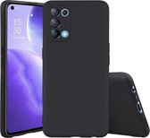 Oppo Find X3 Lite Hoesje - Siliconen - Oppo Find X3 Lite Hoesje Zwart Siliconen Case