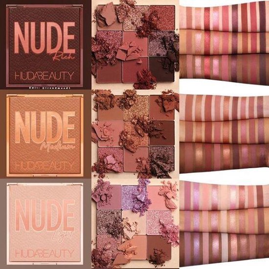 HUDA BEAUTY EYESHADOW PALETTE NUDE OBSESSION MEDIUM bol