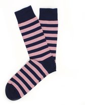 Sokken gestreept roze