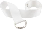 Moodadventures | Riemen | Verstelbare Riem Wit | Canvas en Metaal | 135 cm.