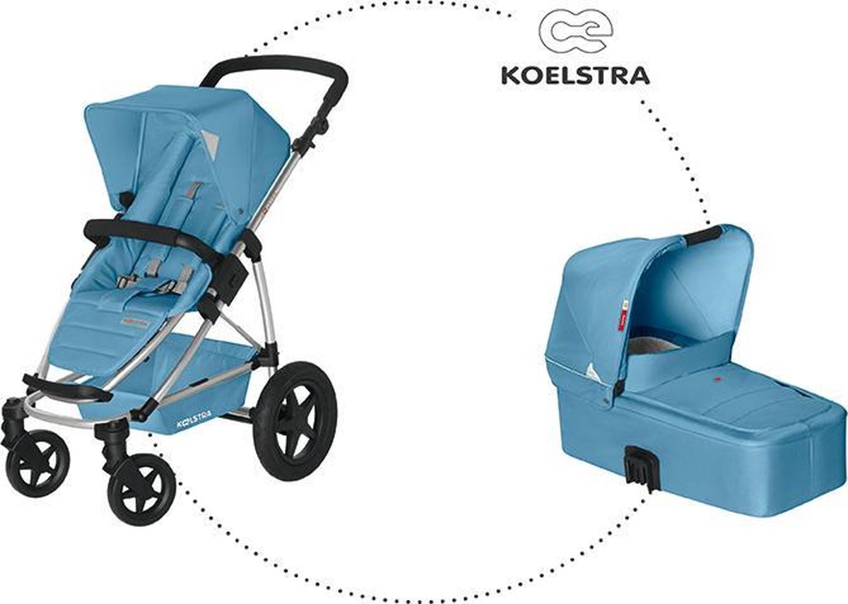 leven buik Golven Kinderwagen Combi Koelstra - Licht Blauw | bol.com