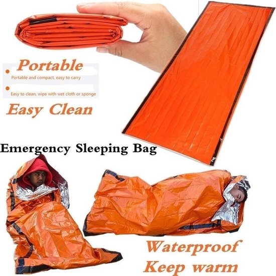 Lichtgewicht Nood Tent - Noodtent - Emergency Survival Shelter - 1 tot 2 personen - Oranje - Merkloos