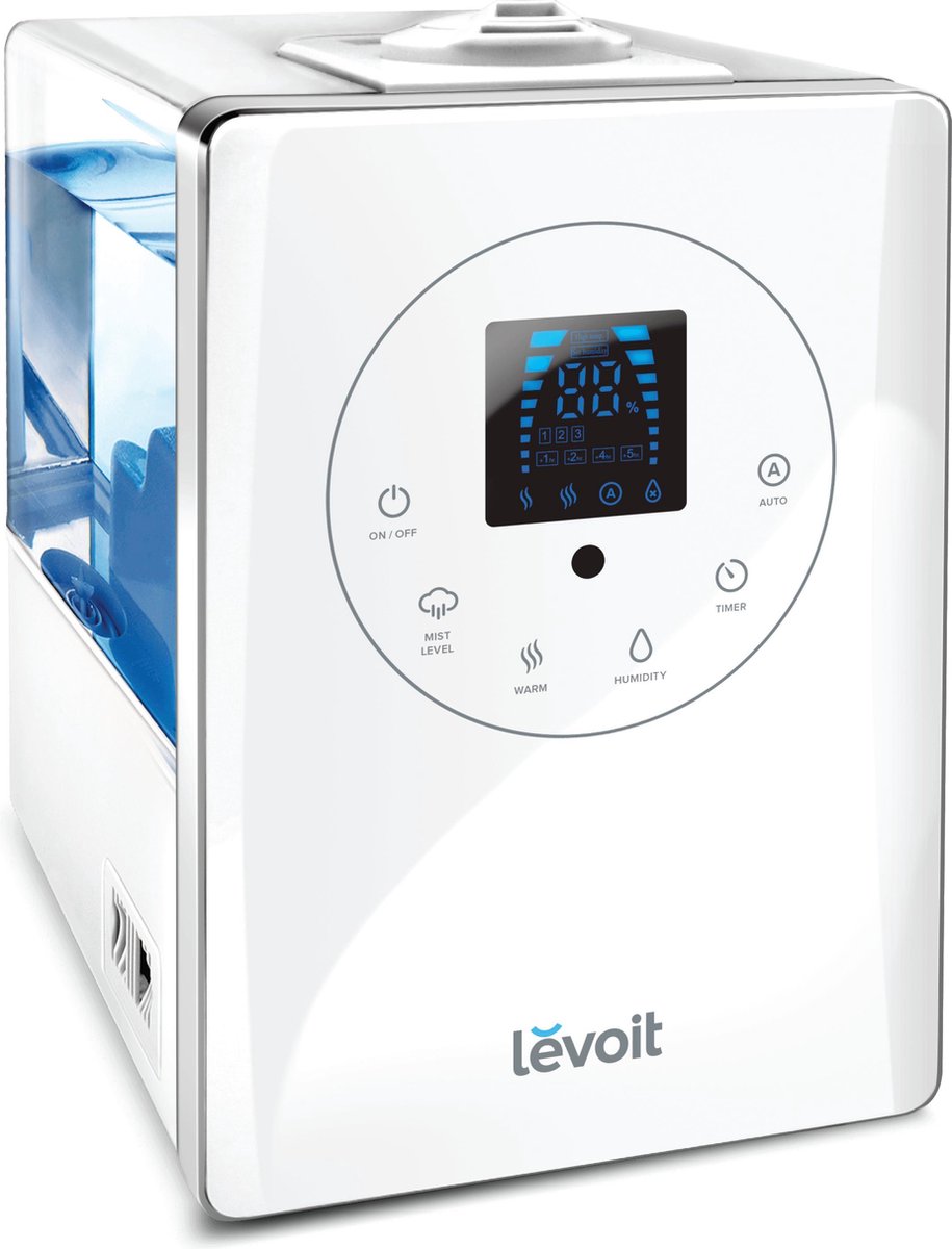 Levoit LV600HH humidificateur Ultrasonic 6 L 280 W Noir, Blanc | bol.com