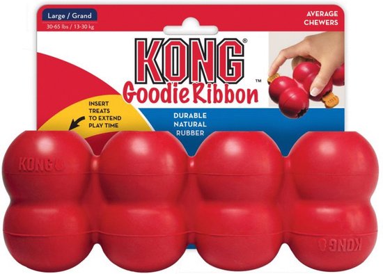 Kong Goodie Ribbon Rood - - Large