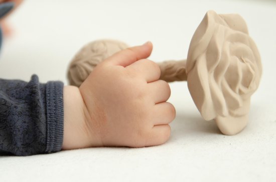 Natruba Rammelaar Bijtspeelgoed Rose - Beige van Natruba — afbeelding 3