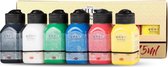 ArtDeco Acrylverf Set - 75ml 6 Tubes | Duurzaam | Levendige Kleuren | Hobbyverf - Acrylic Paint Set Vivid Colours - | Premium