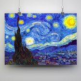 Affiche Nuit étoilée - Vincent van Gogh - 70x50cm