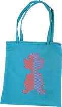 Anha'Lore Designs - Clown - Handgemaakte exclusieve Tote bag - Aqua