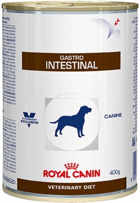 Royal Canin Gastro Intestinal - Dieetvoeding ondersteuning spijsvertering van volwassen honden  1 x 400 gram blik