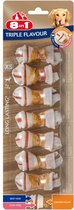 8in1 Delights Kauwknook Triple Flavour Kip&Varken&Rund - Hondensnacks - Xs