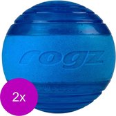 Rogz Squeekz 6.4 cm - Hondenspeelgoed - 2 x Blauw