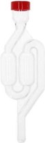 SIMPELBROUWEN® - Waterslot slangmodel rode kap - Thuisbrouwpakket - Gemakkelijk te reinigen - Voor op vergistingemmer - Brouwemmer