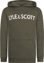 Lyle & Scott Kids Text LB Oth Hoodie Kaki